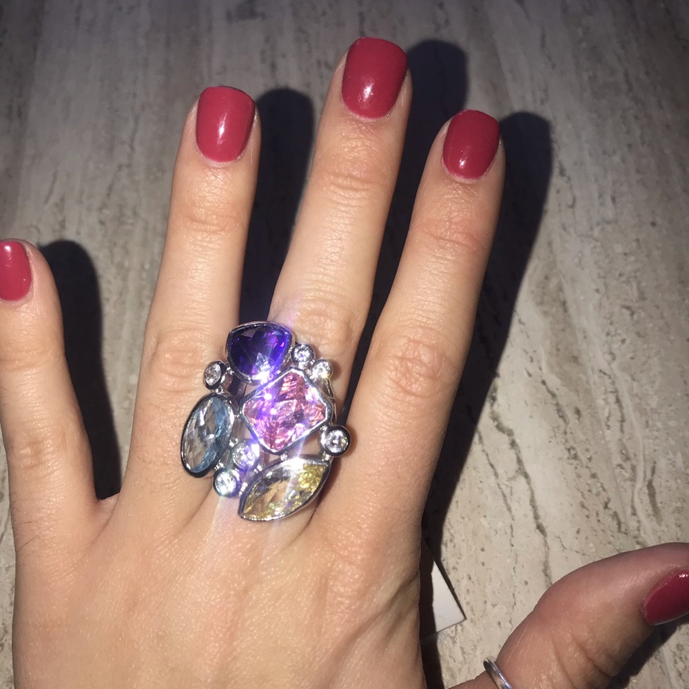 Multi Colored stone ring - Picture 3 of 3